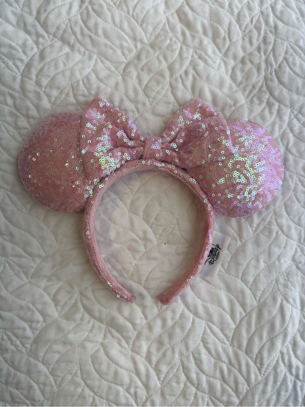 Disney Parks Imagination Pink Minnie Mouse Ears Sequin Headband 2019
